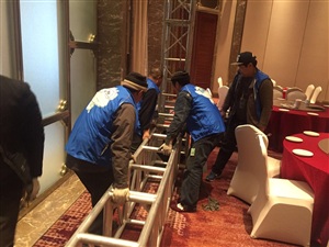 工品一號年會搭建現場